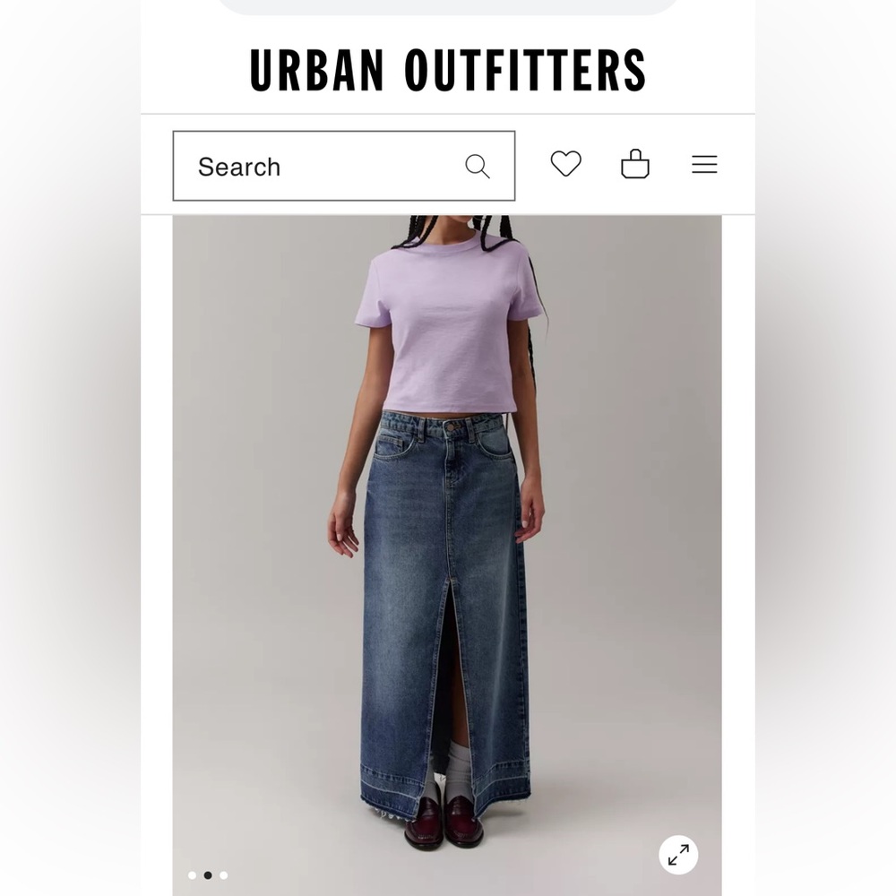 NWOT Urban Outfitters Purple T-Shirt/Crop S - Picture 3 of 4